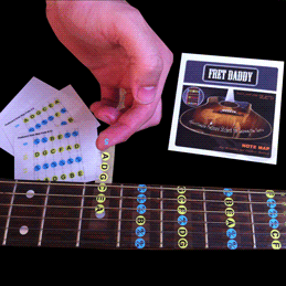 Fret Daddy's Fretboard Notemap Package for Acoustic Electric Guitar - Learn the Fretboard Notemap